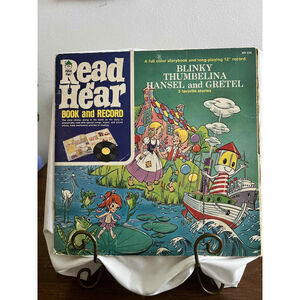 Peter Pan Read N Hear Blinky Thumbelina Hansel Gretel Storybook & 12" Record *